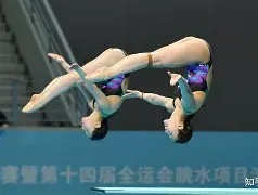 跳水比赛选手高空翻转，获得最高评分